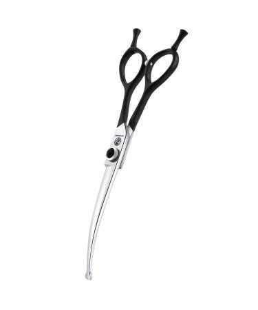 Downward Curved Dog Grooming Scissors Dog Scissors Shears for Grooming Face and Paws Safety Round Tips Dog Grooming Shears Trimming Cutting Scissors for Dog Cat Pet Grooming 6.5 Inch 6.5 Inches