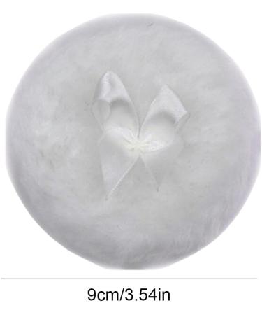 Powder Puff for Body Powder | Ultra Soft Round Face Body Powder Puff with Ribbon Bow Body Powder Applicator for Baby Kid Adult Makeup Tool for Home & Travel White - Buy Online on GoSupps.com