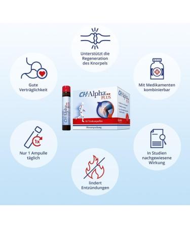 Ch-Alpha Plus 30 Ampoules - Dietary Supplement for Chronic Joint Symptoms - Vitamin C for Flexible and Healthy Joints in Netherlands - Buy Online on GoSupps.com