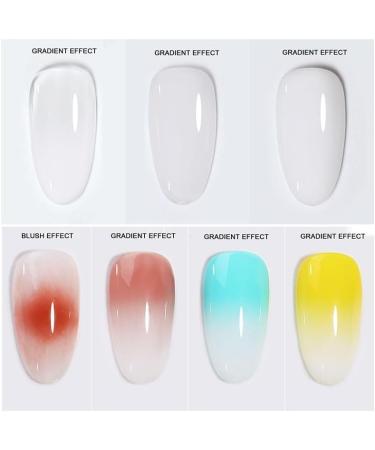 Universal Halo Dye Protein Polish Gel Gradient Manicure Egg Clear Cream UV Gel Nail Polish Nail Supplies for Professionals - (Color: White dye Glue) - Buy Online on GoSupps.com