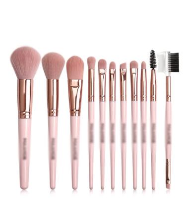 Shop Pink Makeup Brush Set - Powder Eyeshadow Eyeliner & More | International Shipping Available - Buy Online on GoSupps.com