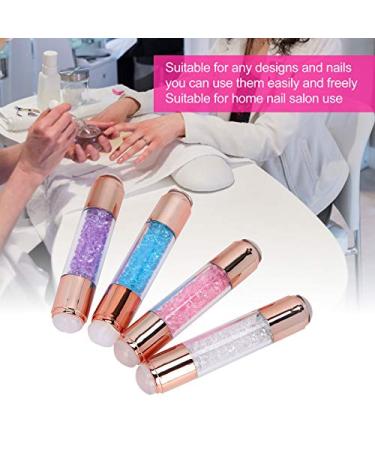 4 Nail Art Stamper Sets - Double Ended Silicone Stamps & Nail Seal Plates for Home Manicure | Perfect for Nail Studios - Buy Online on GoSupps.com