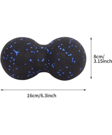 Double Ball Massage Ball for Yoga & Physiotherapy | Deep Tissue Pain Relief | Portable Fascia Training for Neck Back & Legs - 6.3 x 3.15 inch - Buy Online on GoSupps.com