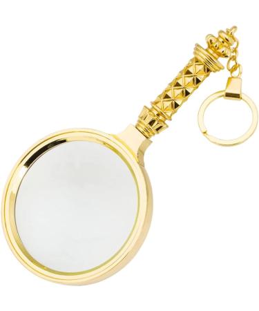 Magnifying Glass with Gold-Plated Flower Magnification Magnifier Handheld Magnifier Science Reading Book Inspection Small Gift - Buy Online on GoSupps.com
