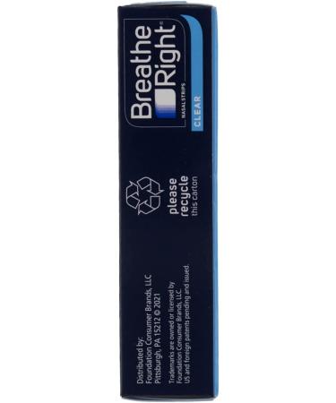 (120 Strips) Breathe Right Clear Nasal Strips - Large Size for Sensitive Skin - Buy Online on GoSupps.com
