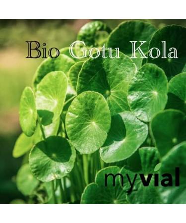 Myvial Gotu Kola Powder Bio 100g - Vegan Tiger Grass (Centella Asiatica) from Sri Lanka | Additive-Free Plastic-Free Raw Food Lab Tested - International Shipping Available - Buy Online on GoSupps.com