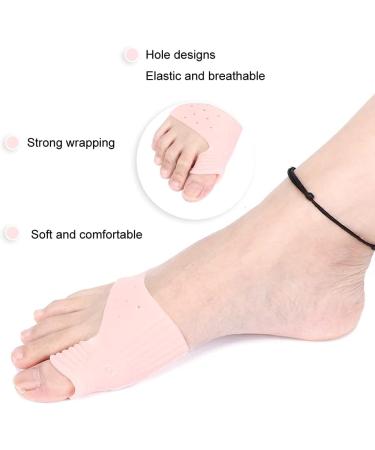 Bunion Hallux Valgus Corrector - 2 Pairs, Elastic & Breathable Toe Separator for Pain Relief - NonSurgical Correction Tool (Skin Color) - Buy Online on GoSupps.com