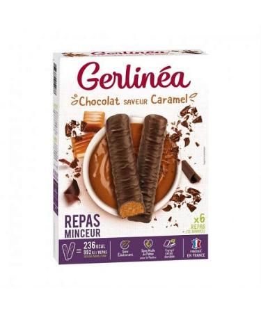 GERLINÉA - Caramel Meal Bars 372G - Pack of 3 - free delivery