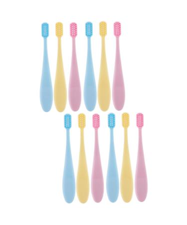 Healeved 12-part set children toothbrush infant toothbrush dental brush brush for children toothbrush with soft bristle mouth cleaning brush.