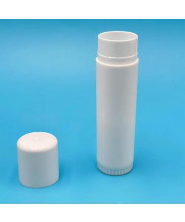 50pcs Empty Lipstick Tubes 5g Refillable Plastic Lip Balm Containers With Caps For DIY Homemade Lip Balms White Lip Balm Tubes - Buy Online on GoSupps.com