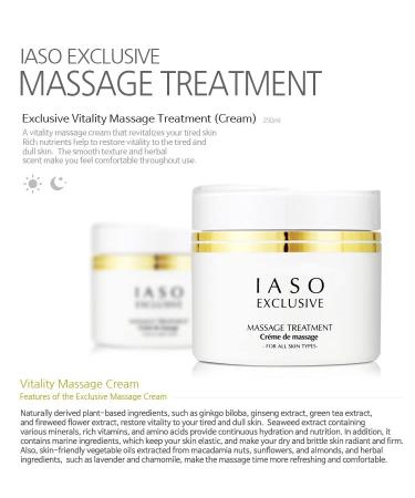 Buy IASO Exclusive Massage Treatment 14.11oz - Premium Massage Cream for Face & Body | International Shipping Available - Buy Online on GoSupps.com