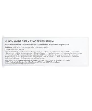 FRANKLY Niacinamide 15% & Zinc Beads Serum | Best Acne Treatment Dark Spot Remover | Oil Control & Even Skin Texture | Vegan Cruelty-Free Korean Skincare | 1.01 fl. oz - Buy Online on GoSupps.com