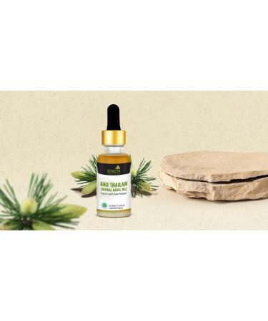 Athreya Herbs Anu Thailam (Nasal Oil) 1 Oz - Ayurvedic Herbal Nasal Oil for Clear Breathing and Nervous Tissue Support - Vegan Non-GMO - Buy Online on GoSupps.com