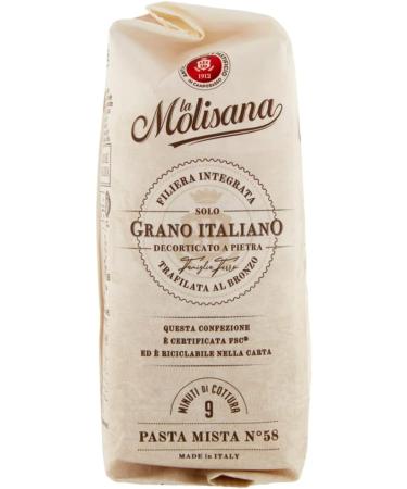  Italian Gourmet E.R. La Molisana Pasta Mista N. 58 Pasta Lenta Lavorazione Lot de 5 p tes alimentaires en semoule de bl dur 500 g + Polpa Italian Gourmet Polpa 400 g - Buy Online on GoSupps.com