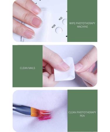 kawehiop 400 Pieces Nail Polish Pad Fingernail Art Gel Tips Cleaning Tool Napkin - Buy Online on GoSupps.com