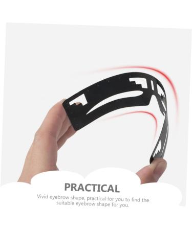 Mipcase Brow Template Kit Eyebrow Designer Eyebrow Stencil Caliper Ruler Reusable Eyebrow Shapers Labeling Eyebrow Trimming - Buy Online on GoSupps.com