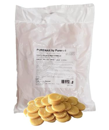 PureWax Depilatory Wax for Hair Removal | Stripe-Free 1kg Bag for Legs & Body | Honey Yellow | Professional Quality - Buy Online on GoSupps.com