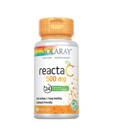 Solaray Reacta-C 500 mg 60 VegCaps - Buy Online on GoSupps.com