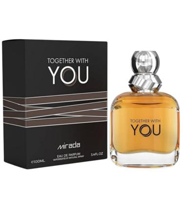 MIRADA Together With You Men's Eau de Parfum (EDP) 3.4 FL. Oz (100ml) Men s Perfume with Notes of Melon Pink Pepper Violet Mint Cardamom Pineapple Cinnamon Sage Lavender Vanilla Chestnut