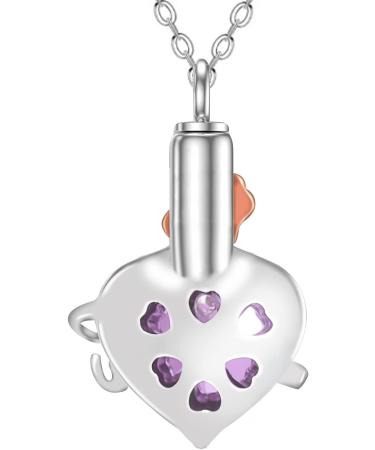 Canghai Rousa Heart Cremation Urn Necklace for Ashes Stainless Steel Keepsake Pendant Necklace Ashes Holder Memorial Jewelry for Mum Dad Women Men Dog Pet Blue 2 - Buy Online on GoSupps.com