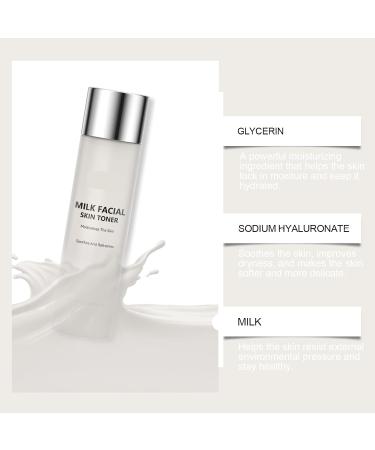Milk Deep Hydrating Toner - Gentle Nourish Lock Moisture Bright Smooth Skin Quick Absorb(1PCS) - Buy Online on GoSupps.com