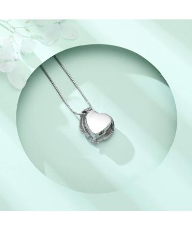 VCCWYQK Cremation Jewelry Crystal Heart Necklace for Ashes Urn Necklace Keepsake for Urn for Memorial Jewelry Red - Buy Online on GoSupps.com