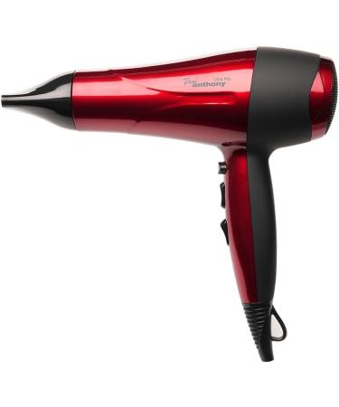 Paul Anthony Ultra Pro 2200W Hair Dryer - Hot Red | 3 Heat Settings, 2 Speed Settings, Cool Shot | Concentrator Nozzle, Diffuser | Safety Cut-Off | H1520RD - Buy Online on GoSupps.com