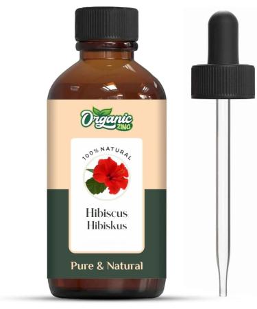  ORGANIC ZING Organic Zing Hibiscus Oil | Pure & Natural Essential Oil for Skincare Hair Care & Massage - 30ml/30ml - Buy Online on GoSupps.com