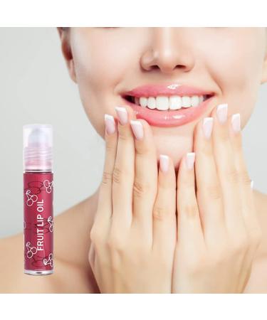  Surakey Roll-on lip gloss fruity lip oil transparent glitter lip gloss moisturizing and hydrating gloss long-lasting lipstick glossy liquid lipstick (4 sticks) - Buy Online on GoSupps.com