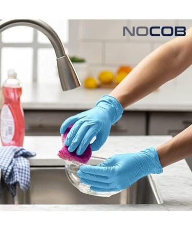 NOCOB Multi-Purpose Nitrile Disposable Gloves Powder & Latex-Free 100 Pc Pack 3 Mill Blue | S M L XL | Ships from Canada Large - Buy Online on GoSupps.com