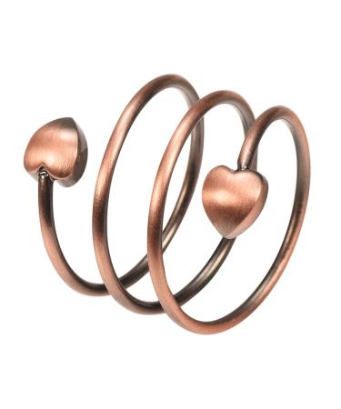 EnerMagiX Magnetic Copper Rings for Men Women Pure Copper Magnetic Rings with Four Strong Magnets Adjustable Copper Rings