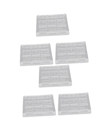 Angoily Lip 6 Pcs Eye Shadow Box Blush for Cheeks Makeup Pallette Foundation Blush Empty Makeup Box Lipstick Empty Eyeshadow