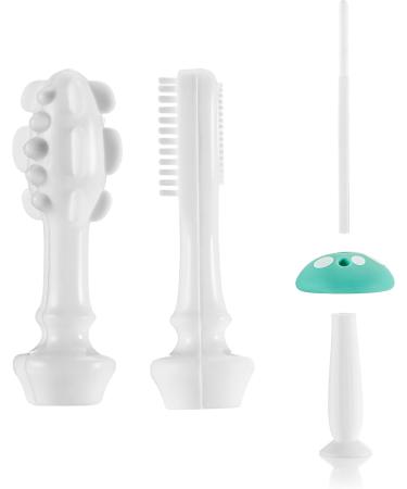 Reer BabyCare Toothbrush Trainer for Babies Made of Medical Silicone White