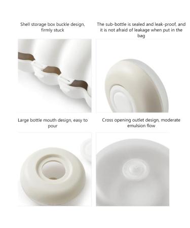 Buy Agile Travel Bottles for Toiletries | Portable Round Containers for Liquid Emulsions - International Shipping Available - Buy Online on GoSupps.com
