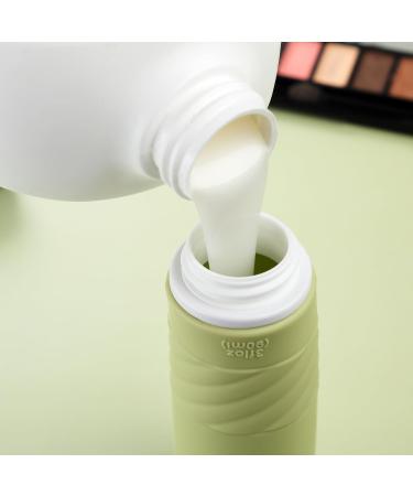 Gemice Travel Bottles for Toiletries CAA Approved 90ml Silicone Travel Bottles Leak Proof Squeezable Travel Size Containers Travel Essentials for Lotion Soap Liquid Shampoo BPA Free(4 Pack) Mint - Buy Online on GoSupps.com