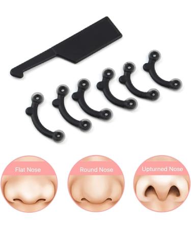 VANANA Nose Up Lifting Shaper Set - 3 Sizes Soft Silicone Invisible Corrector Tool for a Perfect Nose | Easy Pain-Free Installation (Black - Buy Online on GoSupps.com