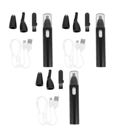 minkissy Multi Cleaner Tool 3 Sets Nose Hair Trimmer Multifunction Stainless Steel Man Cleaner Multitools