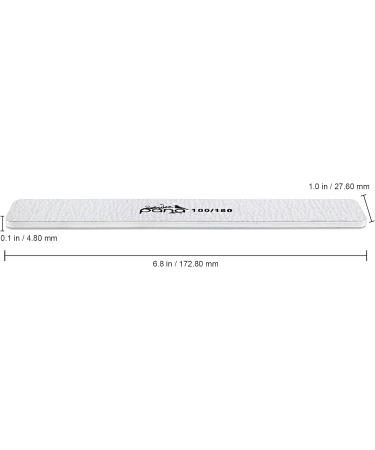 PANA Jumbo Double-Sided Emery Nail File - Zebra (Grit 100/180) - 50 Pack - Buy Online on GoSupps.com