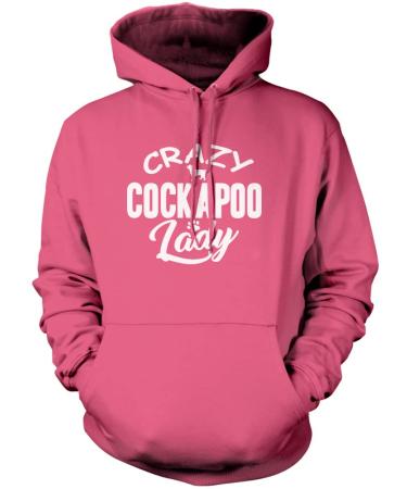 Crazy Cockapoo Lady - Unisex Adults and Kids Hoodie XXL Pink