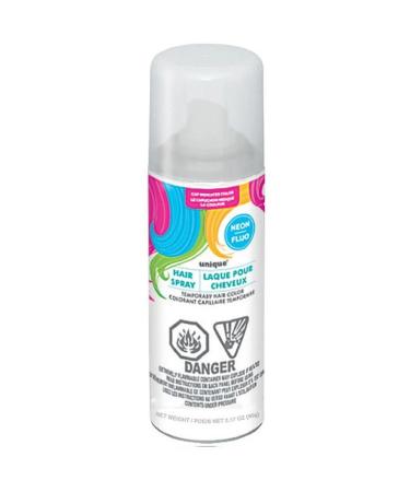 White Neon Hair Spray Easy to Apply & Wash Out - Perfect for Parties & Events - 3.17 fl Oz White 4.5 Fl Oz (Pack of 1)
