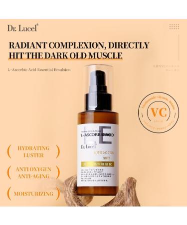 Dr. Lucel 7.5% Vitamin C Brightening Essence Lotion 90ml / with Niacinamide Antioxidant Moisturizing Soothing Skin Evens Skin Tone Reduces Dark Spots Boosts Radiance Improves Overall Complexion - Buy Online on GoSupps.com