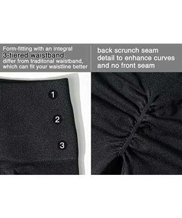 YEOREO Women Seamless High Waisted Scrunch Workout Shorts - Black Medium | Intensify Running, Gym, Yoga Workout - Buy Online on GoSupps.com