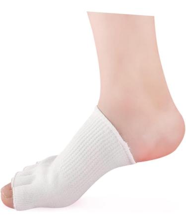 PLAFOPE 1 Pair Five Toe Gel Socks Dry Feet Gel Socks Fingerless Gloves Five Finger Socks Open Toe Socks Foot Moisturizing Socks Foot Spa Socks Open Toe Gel Socks Men Gel Feet Sock White - Buy Online on GoSupps.com