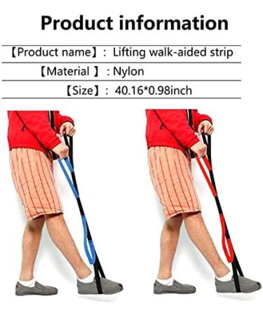 Kangwell Multi-Loop Leg Lifter Strap - Washable & Rigid Handle - Walking Aid for Stroke, Paralysis, and Hemiplegia (2PC) - Buy Online on GoSupps.com
