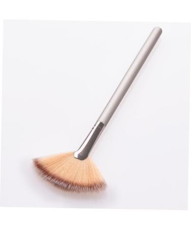Blush make-up brush handle make-up brush make-up women's suits face fans make-up fan lady wooden fan sector Size 1 As Shown - Buy Online on GoSupps.com