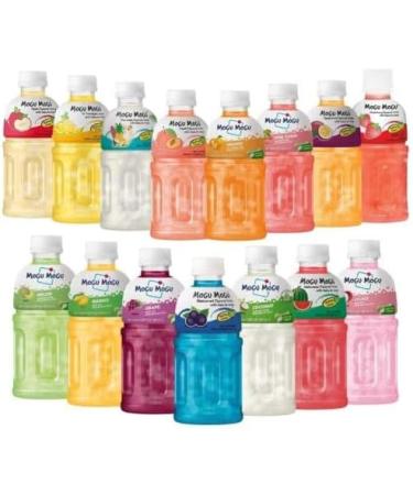 Mogu Mogu Fruit Juice Drink with Nata De Coco Gotta Chew 320ml (12 Bottles Random 6 Flavours) HALAL - Buy Online on GoSupps.com