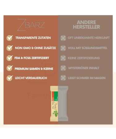 Zbarz Vegan Energy Bars - 12 Pack Basil Flavor | Sugar-Free Vegetable Snacks for Cycling & Hiking - Buy Online on GoSupps.com