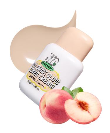 CHASIN' RABBITS All About Glow Cover Cream 1.23 Oz, Lightweight, Hydrating, Long-Lasting Radiance for a Flawless Glow, Smooth Skin Texture, Vegan, Korean Makeup