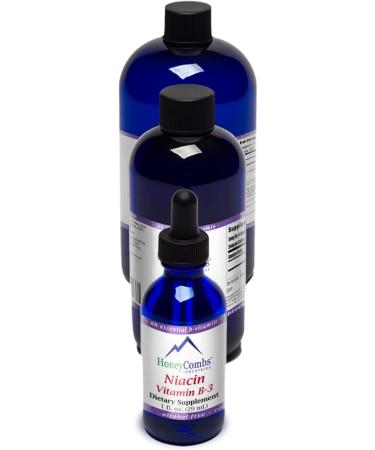 HoneyCombs Vitamin B3 Niacin Supplement Liquid Drops - High Potency Vitamin B3 Liquid Drops for Men & Women - Maintain Digestive System Skin Tongue Energy and More - Vegan Niacin Drop (8 Fl oz) - Buy Online on GoSupps.com