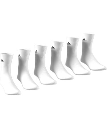 Buy adidas Unisex Cushioned Sportswear Crew Socks - 6 Pairs (White/Black) | Best International Shipping - Buy Online on GoSupps.com